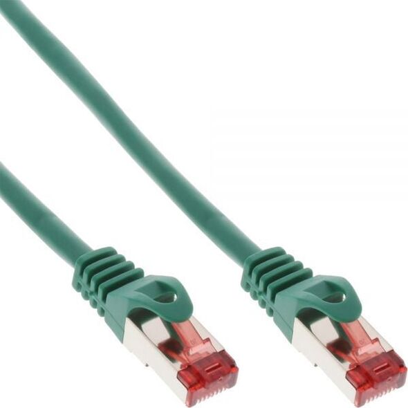 InLine RJ-45/RJ-45 S/FTP kat.6 Zielony 0.5m (76150G)
