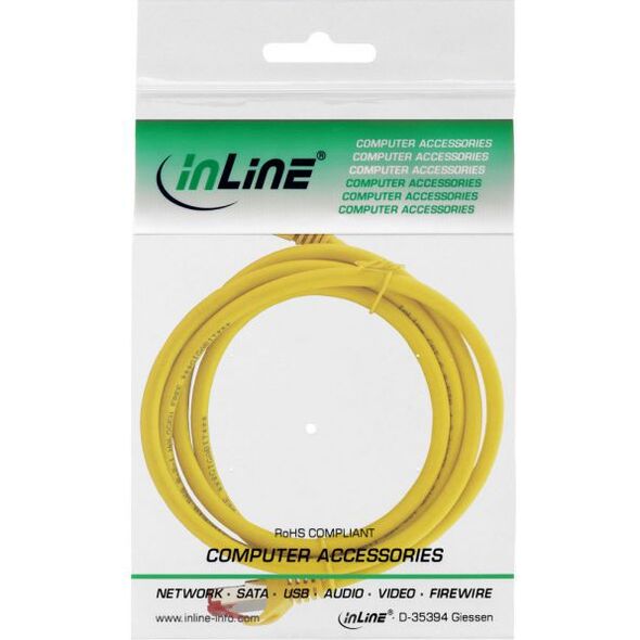 Intos Patchcord S/FTP, PiMF, Cat.6, 250MHz, halogen free, żółty 1.5m (76912Y)