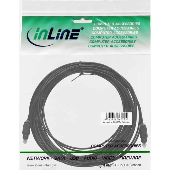Kabel InLine Toslink - Toslink 15m czarny (89916)
