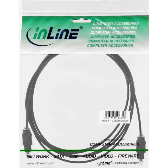 Kabel InLine Toslink - Toslink 3m czarny (89923)