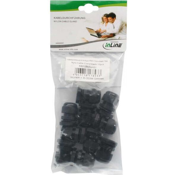 Organizer InLine Dławik Czarny 10 sztuk  (44012B)