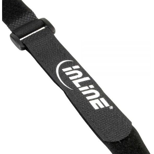 Organizer InLine Rzep Czarny 10 sztuk  (59945S)