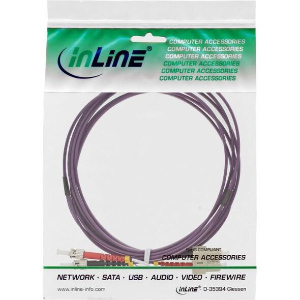 InLine Patchcord światłowodowy SC/ST, 50/125µm, OM4 15m (82515P)
