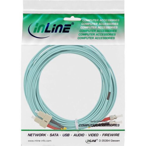 InLine Patchcord światłowodowy SC/ST, 50/125µm, OM3 20m (82520O)