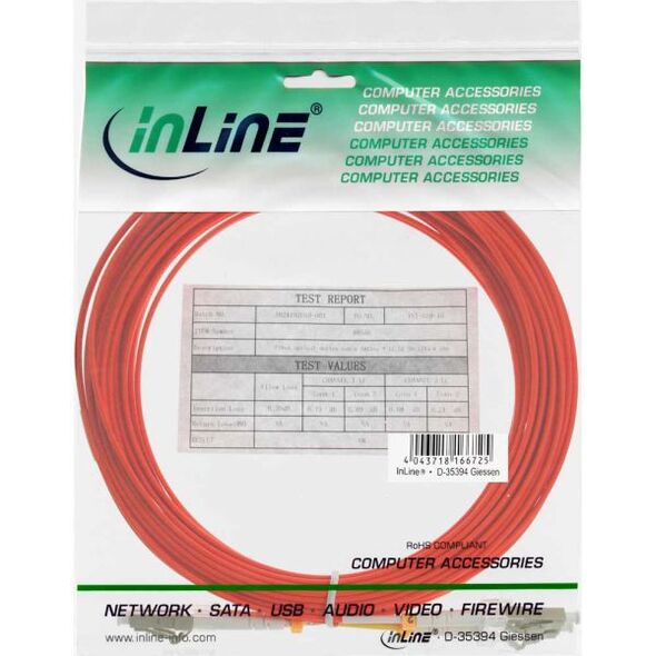 InLine Patchcord światłowodowy LC/LC, 50/125µm, OM2, 7m (88522B)