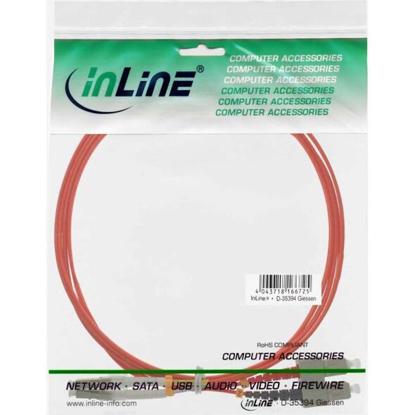 InLine Patchcord światłowodowy LC/SC, 50/125µm, OM2 5m (88645)