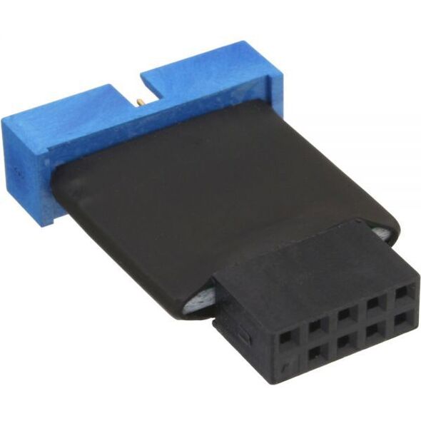 InLine 2 x USB 3.0 - 19-pin Czarno-niebieski (33449K)