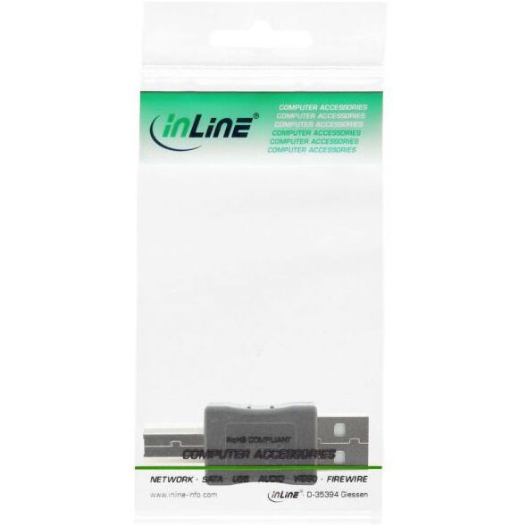 Adapter USB InLine USB - USB-B Czarny  (33443A)