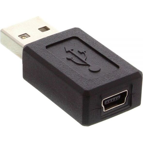 Adapter USB InLine miniUSB - USB Czarny  (33500A)