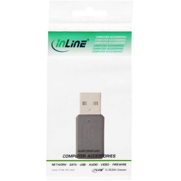 Adapter USB InLine microUSB - USB Czarny  (31612)