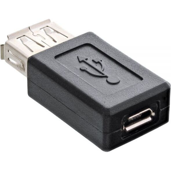 Adapter USB InLine microUSB - USB Czarny  (31613)