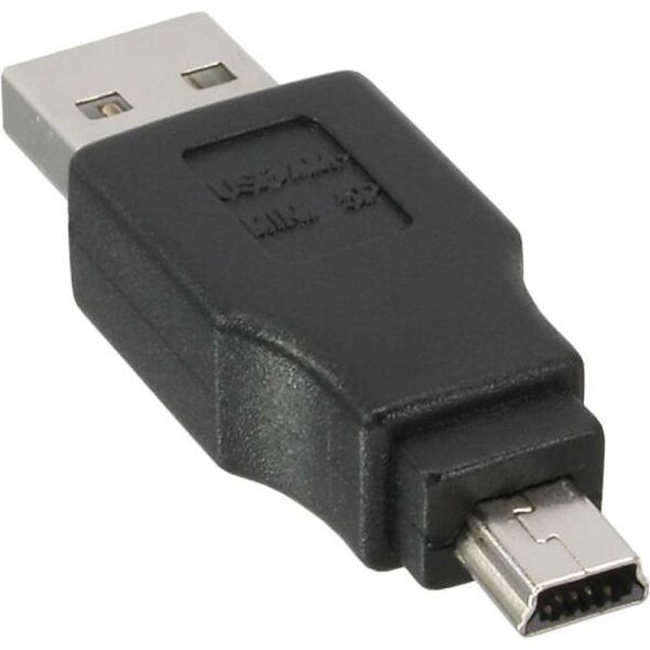 Adapter USB InLine miniUSB - USB Czarny  (33441C)
