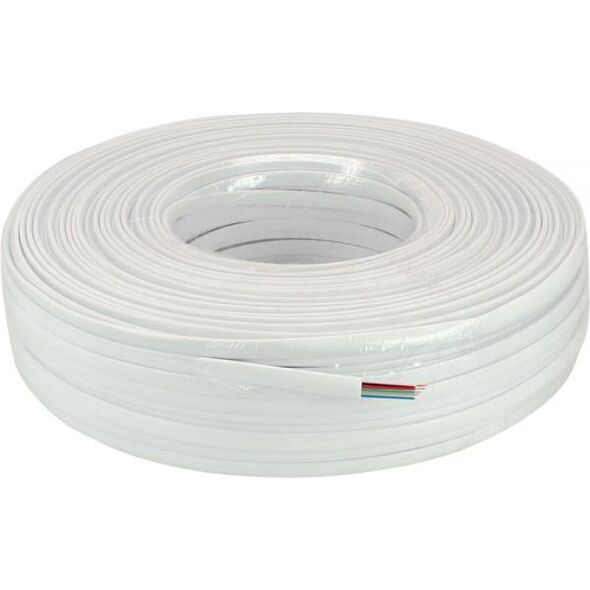 InLine Modularny kabel 6 żył, biały, 100m, pierścień (69986W)