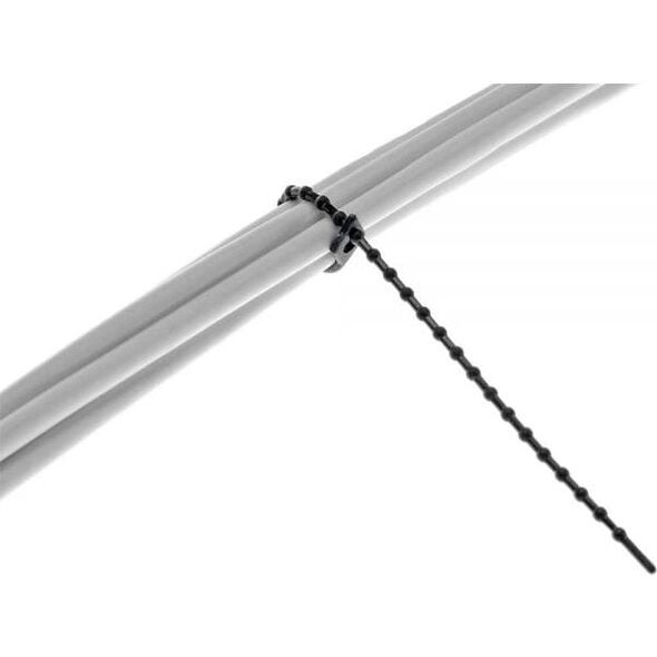 Organizer InLine Opaska zaciskowa Czarny 100 sztuk  (59977D)