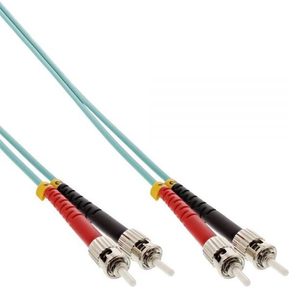 InLine Patchcord światłowodowy ST/ST, 50/125µm, OM3 15m (81515O)