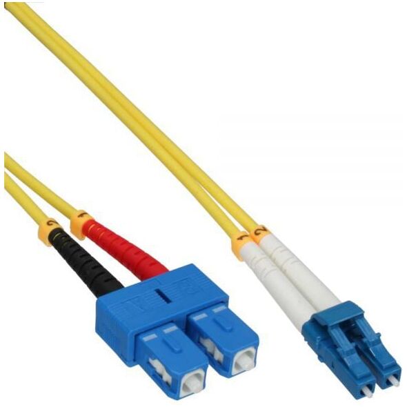 InLine Patchcord światłowodowy LC/SC, 9/125µm, OS2, 3m (88656N)