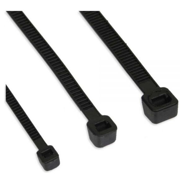 Organizer InLine Opaska zaciskowa Czarny 100 sztuk  (59963H)