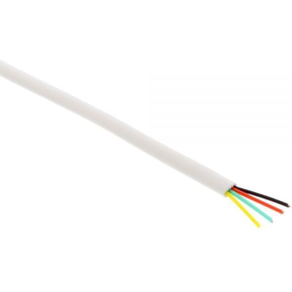 InLine Modularny kabel 4 żyły, biały, 100m, pierścień (69981C)