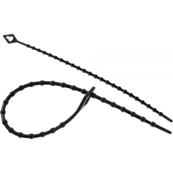 Organizer InLine Opaska zaciskowa Czarny 100 sztuk  (59977C)