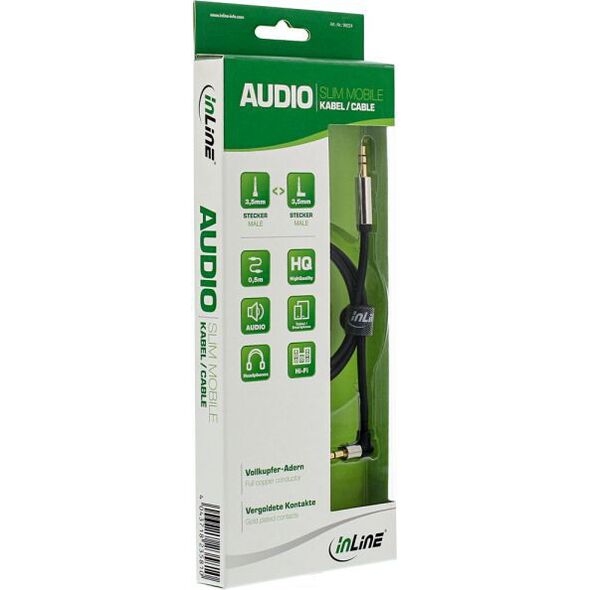 Kabel InLine Jack 3.5mm - Jack 3.5mm 3m srebrny (99223)