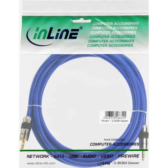 Kabel InLine Jack 3.5mm - Jack 3.5mm 7m niebieski (99958P)