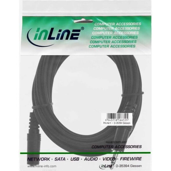 Kabel InLine Jack 3.5mm - Jack 3.5mm 1.5m czarny (99934A)