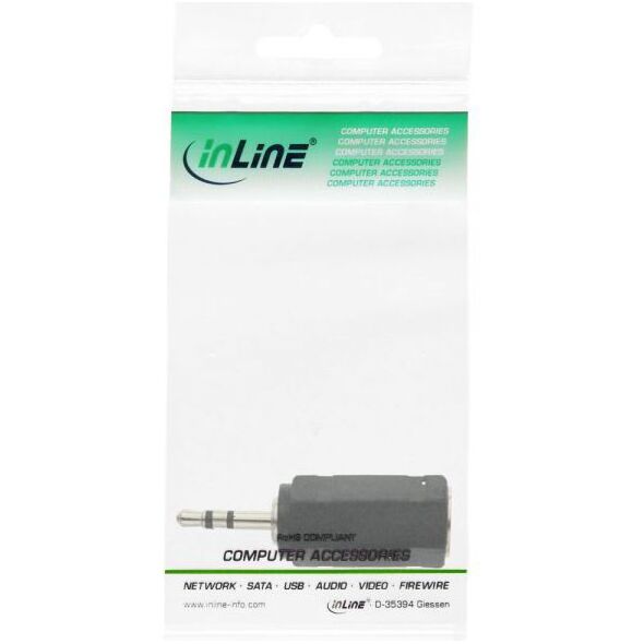 Adapter AV InLine Jack 2.5mm - Jack 3.5mm czarny (99308)