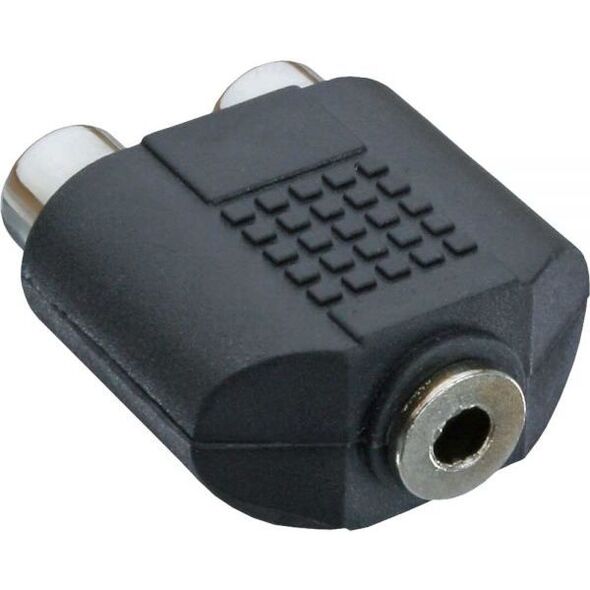 Adapter AV InLine Jack 3.5mm - RCA (Cinch) x2 czarny (99346)