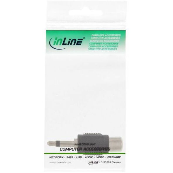 Adapter AV InLine Jack 3.5mm - RCA (Cinch) czarny (99326)