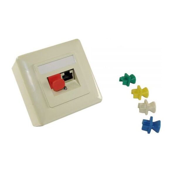 InLine Osłona przeciwkurzowa do gniazda RJ45 zielona 100szt. (59942F)
