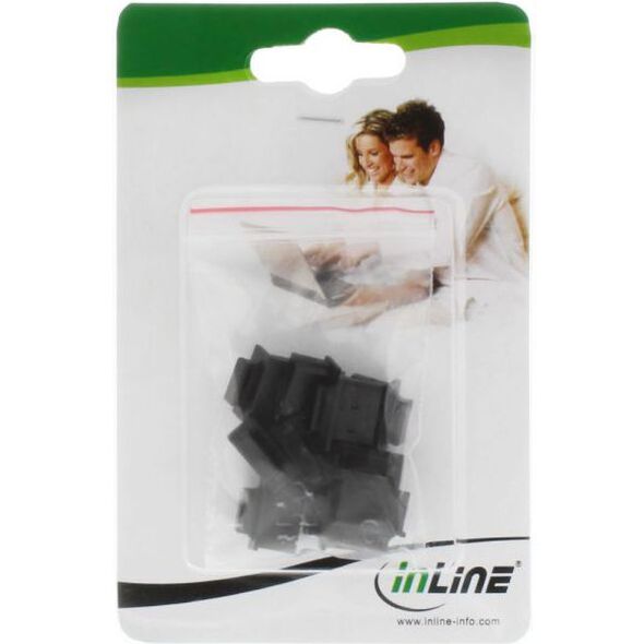 InLine Osłona przeciwkurzowa do portu HDMI żeńskiego, czarna 10 szt. (59948L)