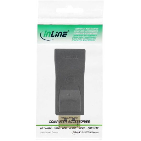 Adapter AV InLine DisplayPort - HDMI czarny (17198J)