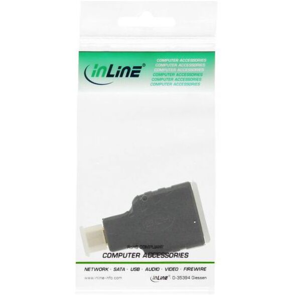 Adapter AV InLine HDMI Micro - HDMI czarny (17690D)