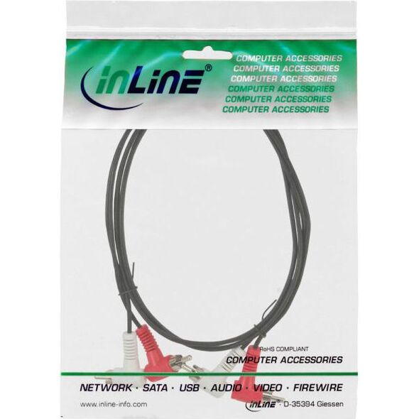 Kabel Intos RCA (Cinch) x2 - RCA (Cinch) x2 1.2m czarny (89929)