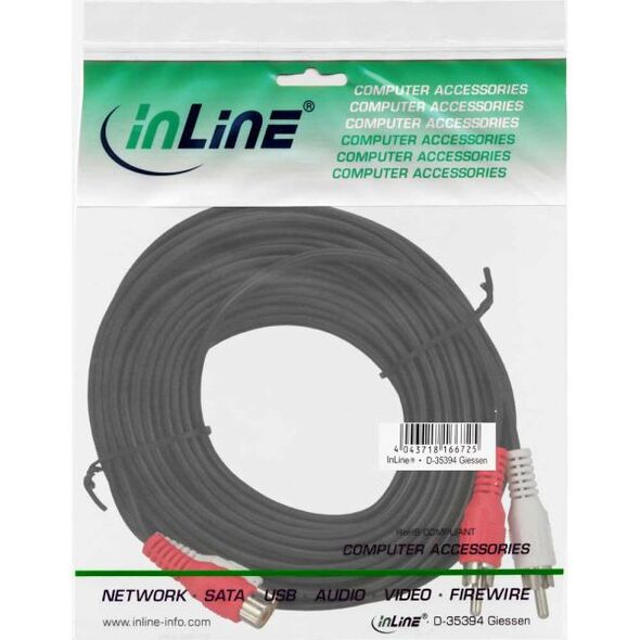 Kabel Intos RCA (Cinch) x2 - RCA (Cinch) x2 5m czarny (89935)
