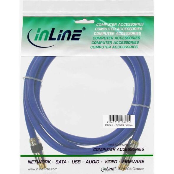 Kabel InLine S-Video - S-Video 5m niebieski (89951P)