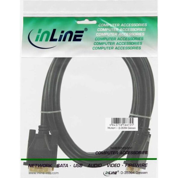 Kabel InLine DVI-D - DVI-D 10m czarny (17779P)