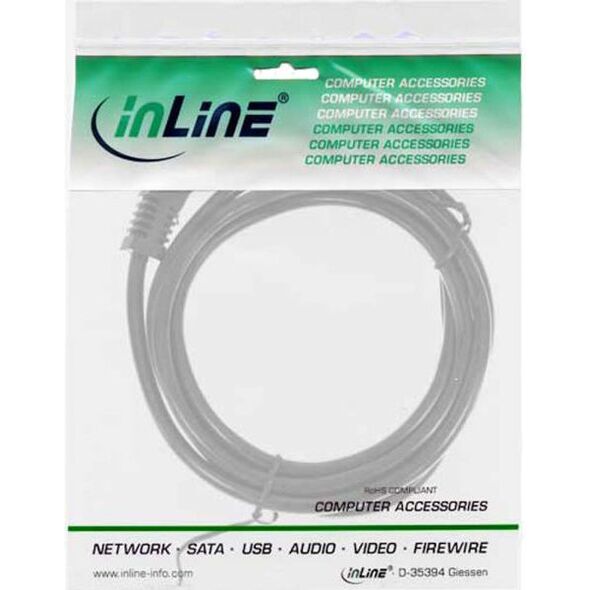 Kabel zasilający InLine Typ F German kątowy - 3 Pin IEC-C13 kątowy (16647A)