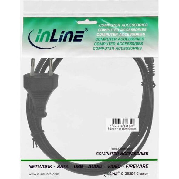 Kabel zasilający InLine Typ C Euro - Euro 8 C7 (16654C)