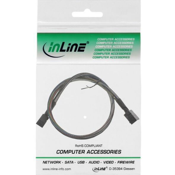 InLine SFF 8643 - SFF 8643, 0.5m, Czarny (27625A)
