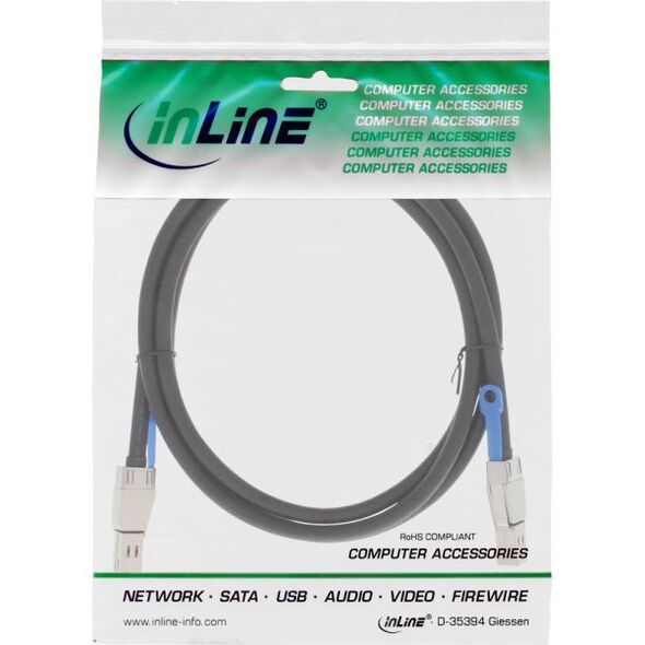 InLine SFF 8644 - SFF 8644, 2m, Czarny (27638C)