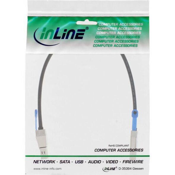 InLine SFF 8644 - SFF 8644, 0.5m, Czarny (27638A)