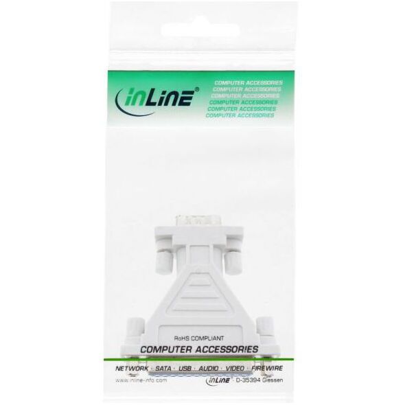 InLine DB-9 - DB-25, Szary (31249)