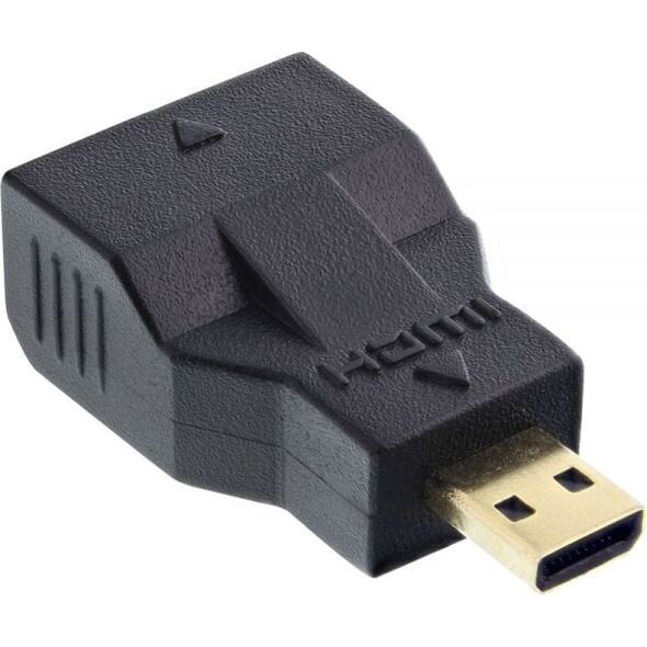 Adapter AV InLine HDMI Micro - HDMI Mini czarny (17690C)