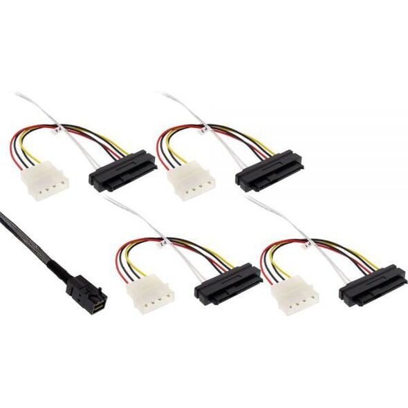 InLine SFF 8482 - SFF-8643, 1m, Wielokolorowy (27632B)