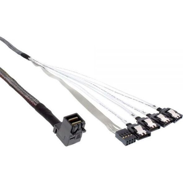 InLine SFF 8643 - SATA x4, 1m, Szary (27631B)