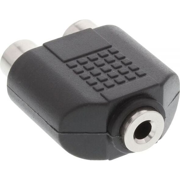 Adapter AV InLine Jack 3.5mm - RCA (Cinch) x2 czarny (99338)