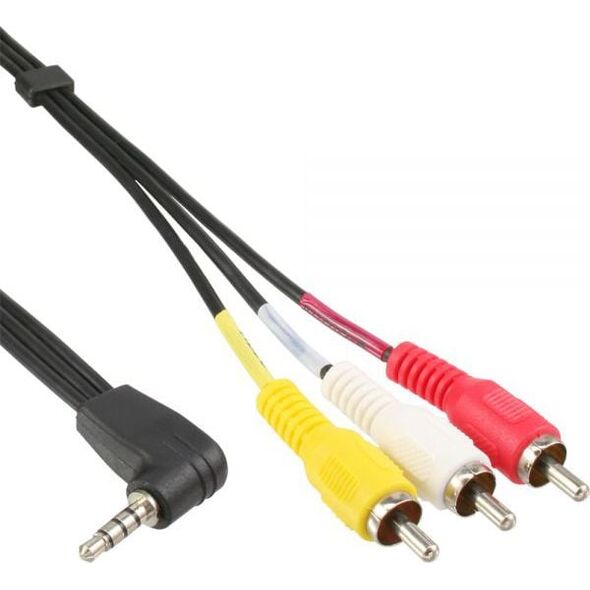 Kabel Intos Jack 3.5mm - RCA (Cinch) x3 1.5m czarny (89600)