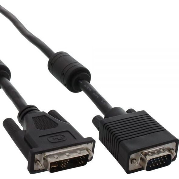 Kabel InLine DVI-A - D-Sub (VGA) 5m czarny (17782B)