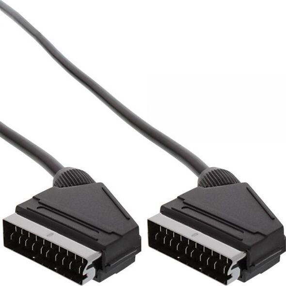 Kabel InLine Scart - Scart 3m czarny (89973)